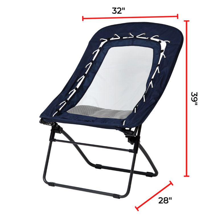 DormCo Sosik Bungee Mesh Lounger Folding Chair Wayfair Canada